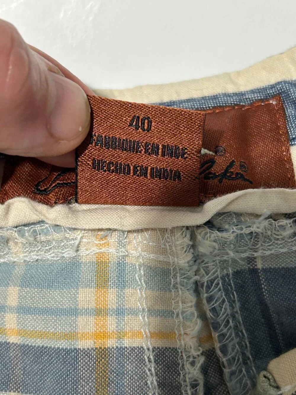 Bob Timberlake Patchwork Madras Plaid Cotton Shorts Men's Size 40 Preppy Coastal